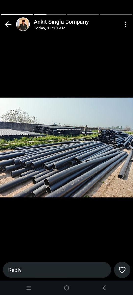 Black pipe HDPE